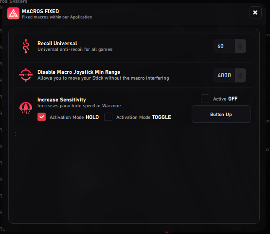 Fixed Macros Example