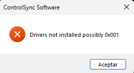 Driver related error